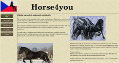 Desktop Screenshot of horse4you.ludvikovcz.com