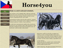 Tablet Screenshot of horse4you.ludvikovcz.com